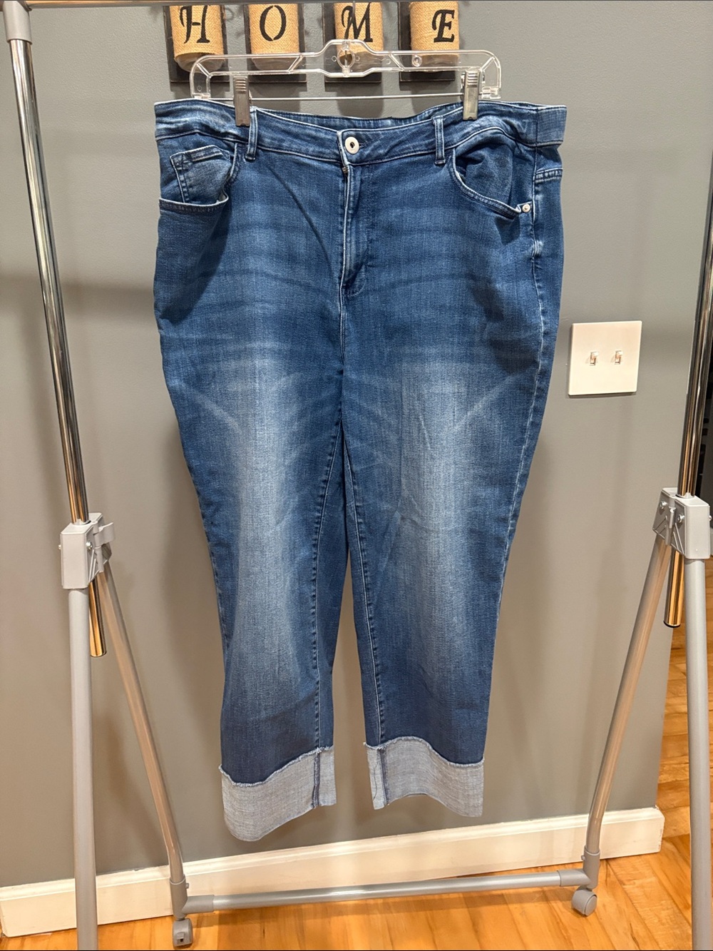 J. Jill Relaxed Cuffed Men’s Jeans in Classic Blue